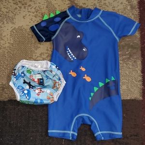 Carters Baby Boy Swim Rashard 12m